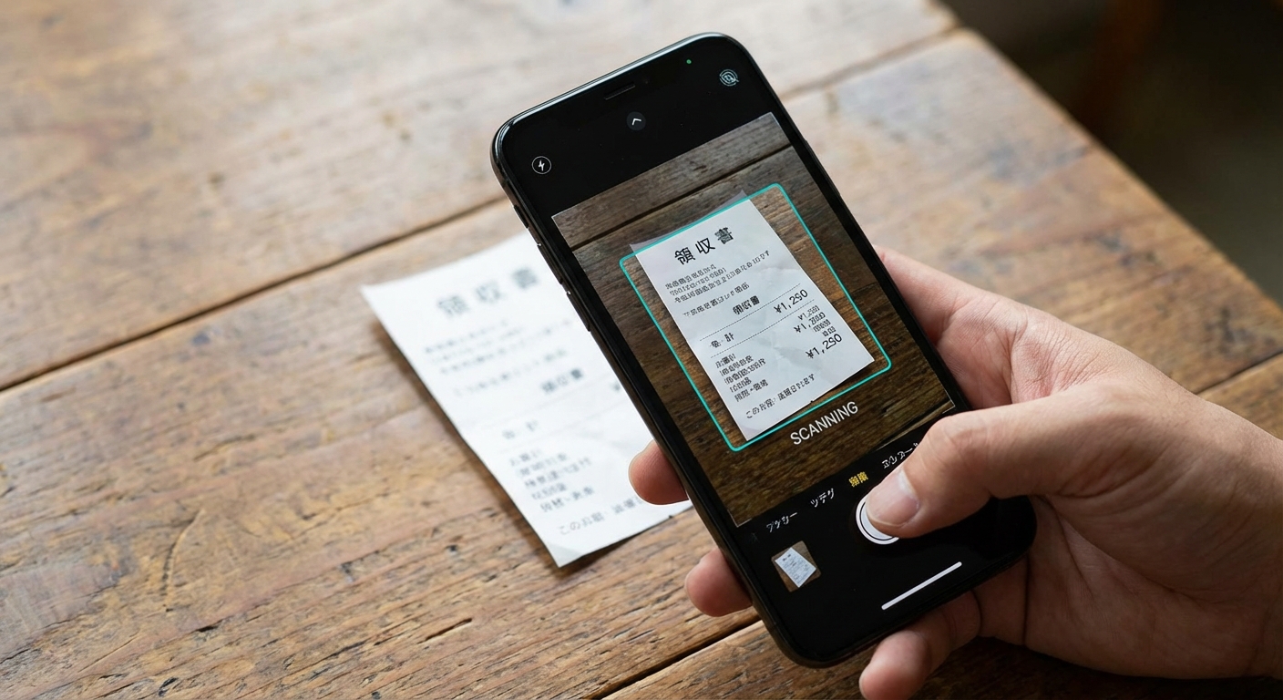 レシートを撮影